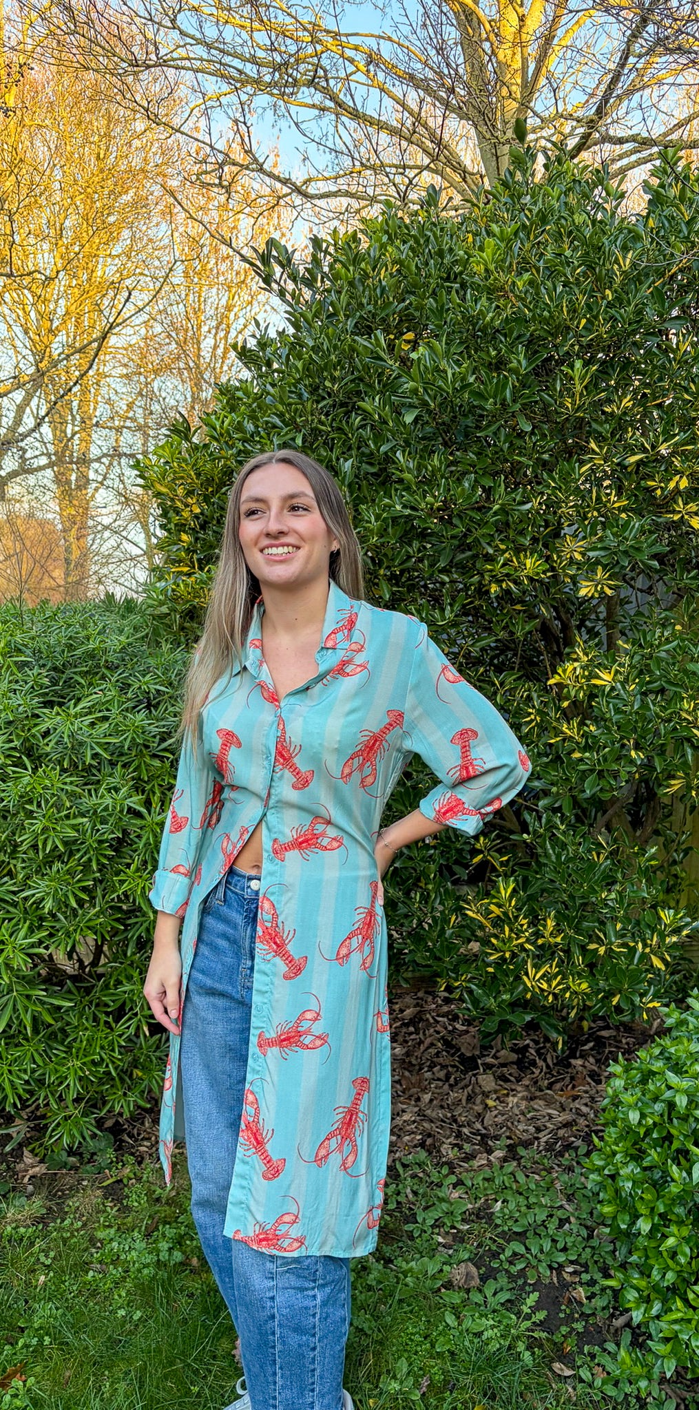 Vestido Camisero Bajo el Mar