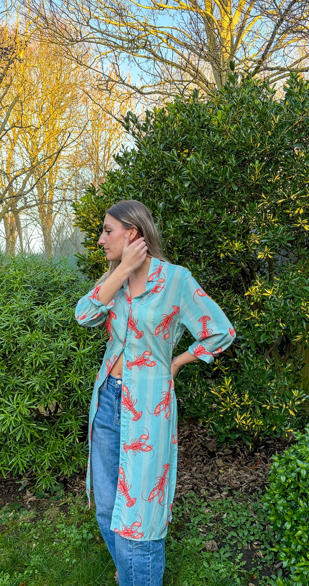 Vestido Camisero Bajo el Mar