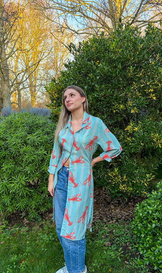 Vestido Camisero Bajo el Mar